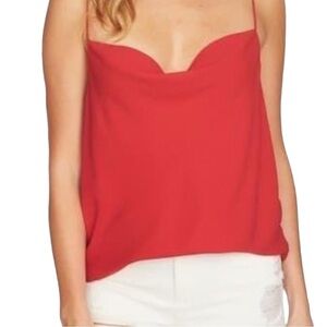 New WITH TAGS 1 STATE DRAPE‎ NECK CORAL CAMISOLE